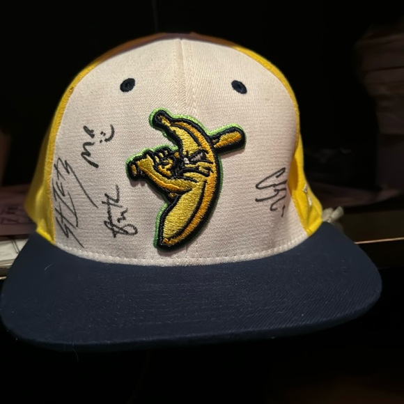 savanna, bananas, baseball team cap signed
